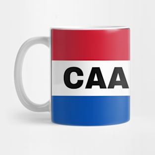 Caacupé City in Paraguay Flag Colors Mug